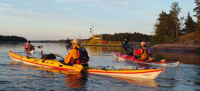 Whisky18 expedition kayaks approach ferry