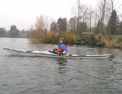 Echo kayak designed by nigel foster side view