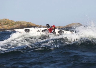 Richard Ohman ends a wave ride, Sweden, Point65